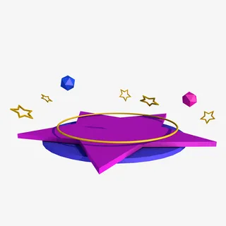 五角星金色等免抠