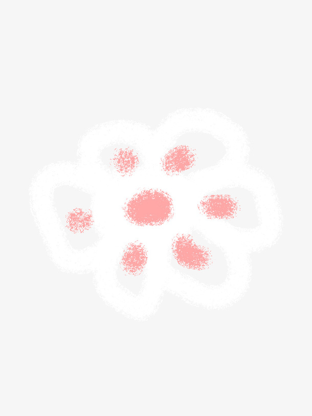 超级可爱的涂鸦花花免抠