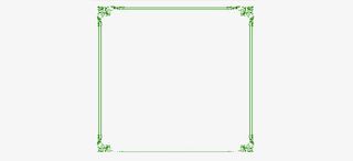 绿色纯色边框免抠