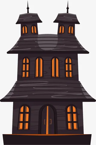 万圣节城堡免抠