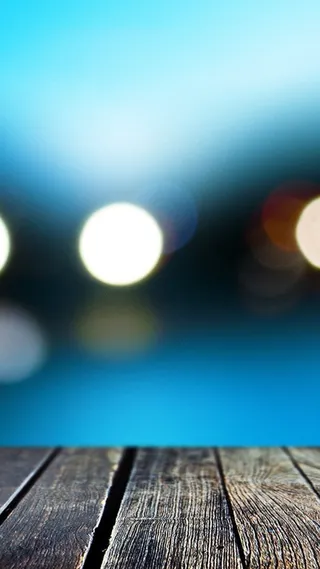 棕色木板蓝色背景高清