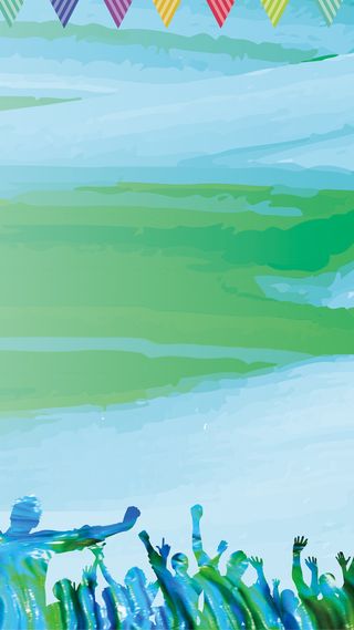 水彩H5背景高清