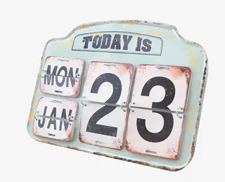 北欧风翻牌日历免抠