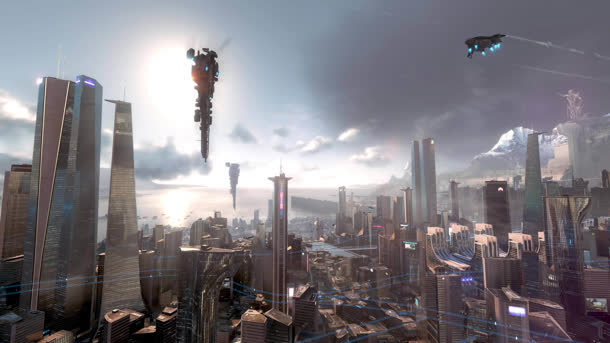 科幻动作电影宣传免抠