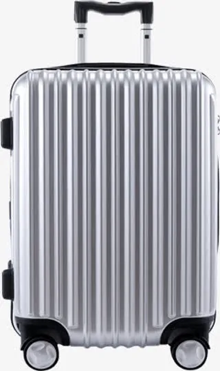 箱包活动双十一银色行李箱免抠