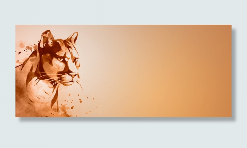 简约水墨老虎画背景高清