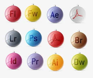 质感CS3圆形主题免抠