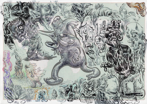 灰色艺术背景素材图片