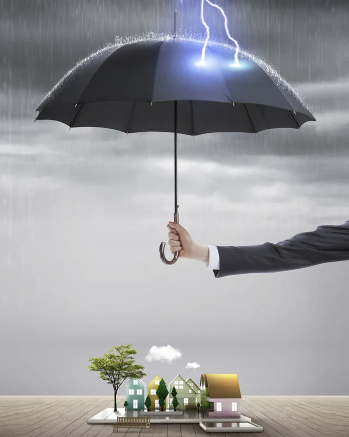 简约大气商务雨伞广告高清