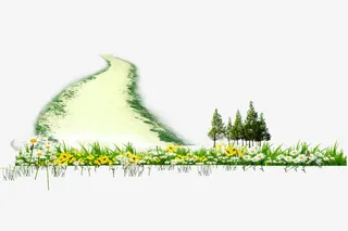 乡间上的小路免抠