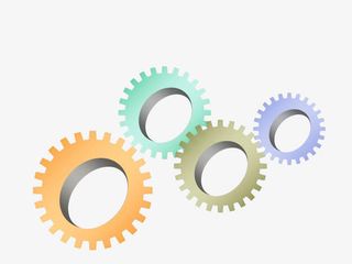 PPT元素齿轮标题风格免抠