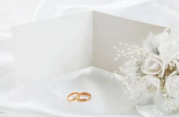 婚礼贺卡与结婚对戒免抠