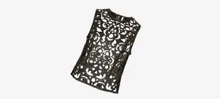 黑色镂空衣服免抠