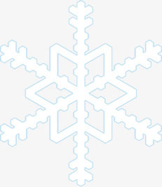 创意扁平手绘风格飘扬的雪花免抠