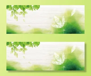 清新绿色背景免抠