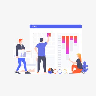 2.5D商务人物矢量图免抠