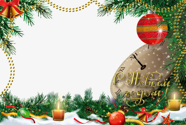 圣诞框架模板免抠