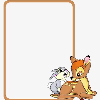卡通动物边框免抠
