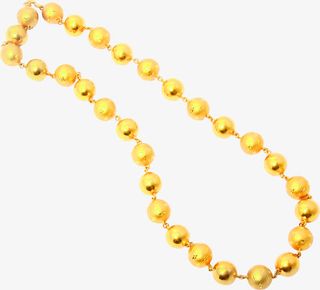 足金珠宝项链节日礼物免抠