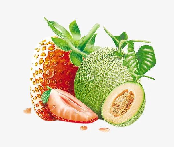 草莓哈密瓜免抠