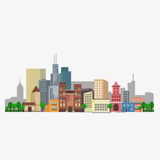 一些城市现代化建筑免抠