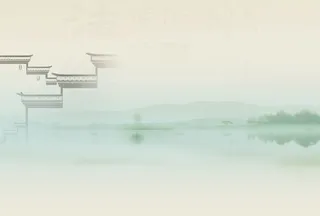 清新水墨海报背景素材高清