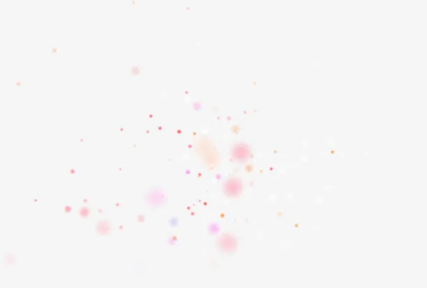 粉色漂浮设计粉尘装饰免抠