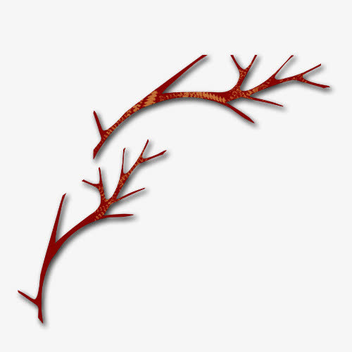 灰色树杈免抠