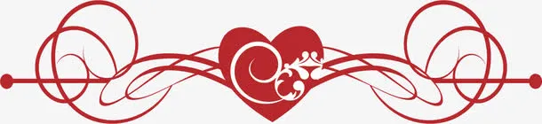 心形红色边框免抠