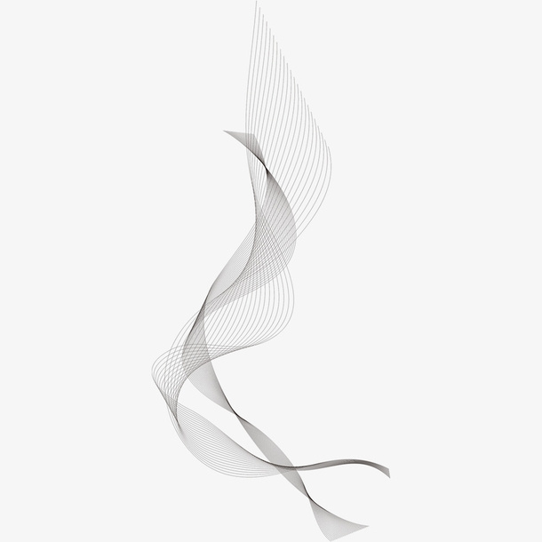 波浪线条装饰免抠