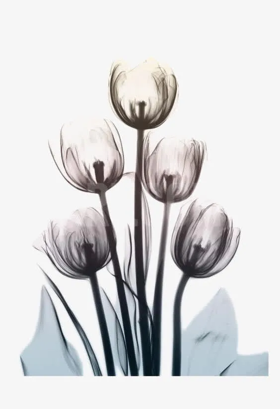 白色花朵免抠