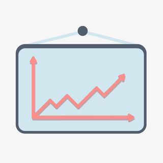 矢量扁平化曲线图免抠