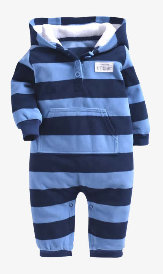 婴儿长袖爬服连体裤免抠