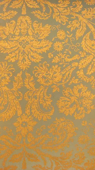 黄色渐变欧式花纹暗纹H5背景素材高清