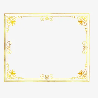 复古欧式潮流烫金相框免抠图免抠
