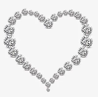 钻石心形边框免抠