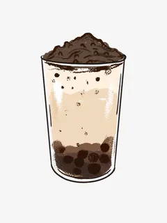 奥利奥蛋糕奶茶免抠