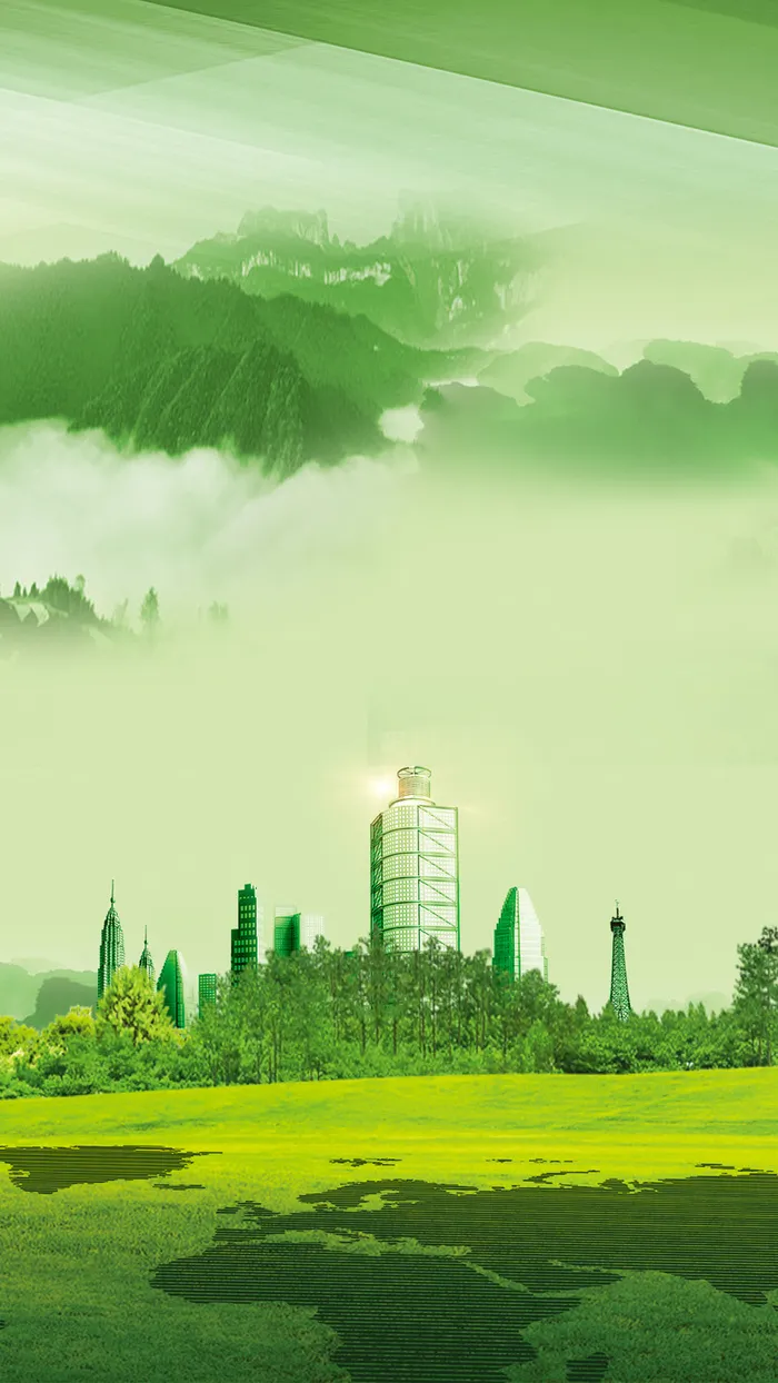 春天草地绿色H5背景高清