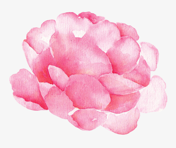 粉墨水彩花瓣矢量图标免抠图免抠
