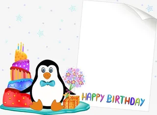 生日会海报素材免抠