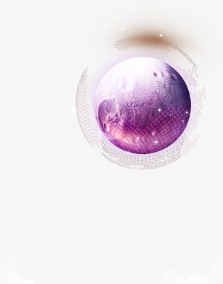 大气渐变星球梦幻装饰图案免抠