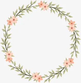 小碎花婚礼标题框免抠