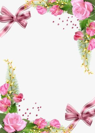 粉色蝴蝶结装饰免抠