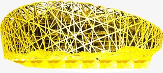 金色中国奥运鸟巢免抠