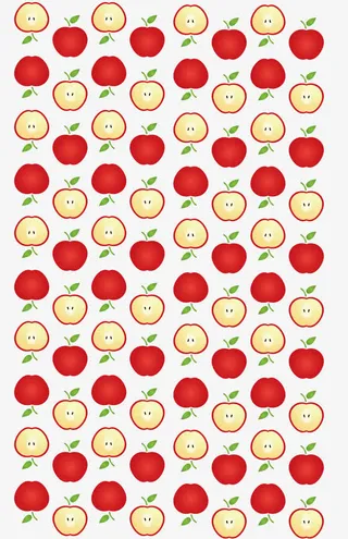 手绘红苹果矢量图免抠