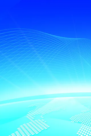 蓝色科技展板高清