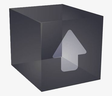 灰色箭头正方体免抠