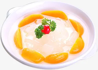 甜品黄桃芦荟免抠