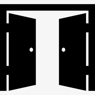 双开门打开图标免抠