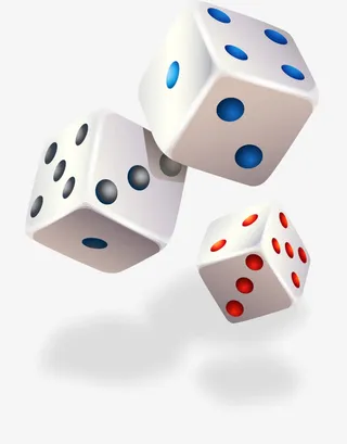 矢量骰子图案免抠